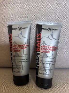 Fresh Body Fresh Balls Anti-Chafing Deodorant Lotion — Silver & Black